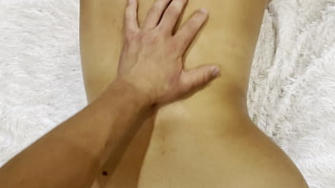 Matron's Massive Boobage Beams Beneath Bursts