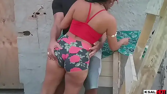 Ksal Hot and his friend Pitbull porn try to break into a house under construction to fuck &mdash;  but the mosquitoes fucked with them