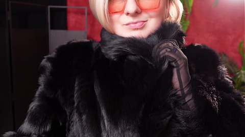 My hot fur coat collection - part 1  Fetish MILF Arya Grander