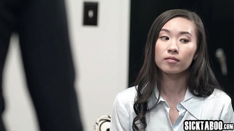 Lesbian coworkers fucked big ass boss and lesbians enjoyed pussy licking