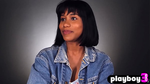 Ebony MILF with perfect big tits Jenna Foxx enjoys passion masturbation