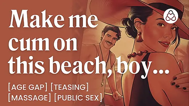 Hot MILF Fucked by a Lifeguard on a Beach – Public Sex & Teasing - ASMR Audio Porn – Erotic Audio Roleplay for Women