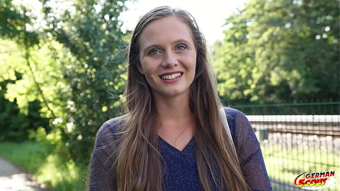 GERMAN SCOUT - Natural Girl Riddy with hairy Pussy get multiple Orgasm at Pick Up Casting