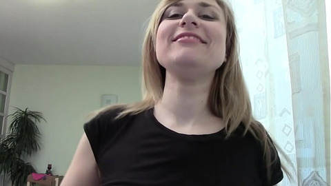 Milena Blonde Babe Chats on Webcam in Non-Nude SFW Clip