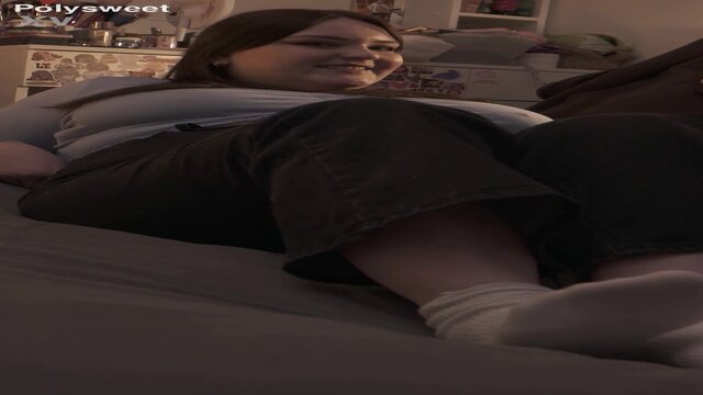 EXPERIENCED LADY BBW enjoys foot licking and strap-on sucking