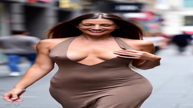 Busty MILFs show off massive natural knockers in nipple slips