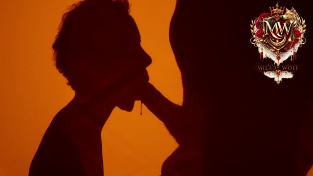 Hot MILF swallows big cock in slow-mo