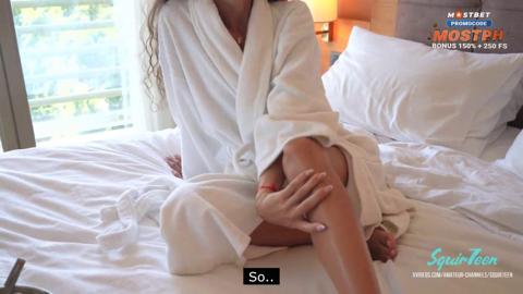 Gigantic wet creampie from randy bellhop on ripe housewife