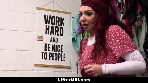 Blow Me Down: Thieving Mature Female Sackin' Snacks, Satisfies Me, Lifter
