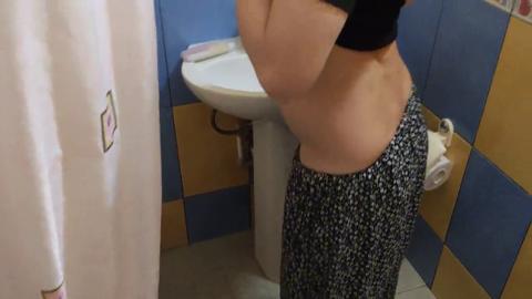 Milky Mistress Sprays Milk All Over His Hard-On During Explicit Shower🚿 Fuck Fest