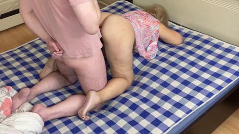 Quivering senior seductress unexpectedly impaled by a pulsing shaft between her taut buttocks